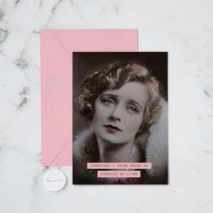 Funny Greeting Cards: SURPRISE MY LIVER GREETING CARD