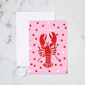 LOBSTER GREETING CARD