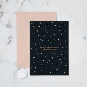 Love Cards: GALAXIES GREETING CARD