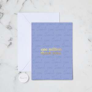 Thank You Cards: ONE MILLION THANK YOUS