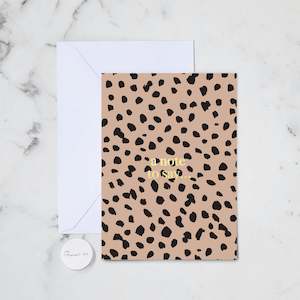 GOLD NOTE TO SAY GREETING CARD