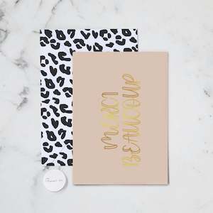 Thank You Cards: MERCI GREETING CARD