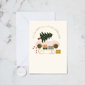 Christmas Holiday Cards: MAGICAL TIME OF THE YEAR GREETING CARD