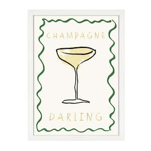 Kitchen: CHAMPAGNE DARLING PRINT