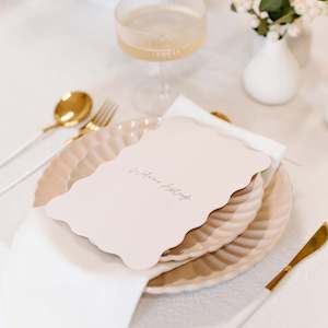 Bridal Shower: 'FOREVER' MENU & PLACE NAME SET
