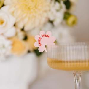 'LOVE STRUCK' DRINK CHARMS PINK