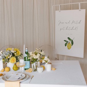 Bridal Shower: 'CITRUS' WELCOME SIGN