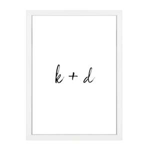 CUSTOM COUPLE INITIAL PRINT