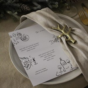 CHRISTMAS DINNER PARTY DOWNLOADABLE MENU