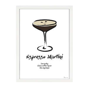 Cocktail Prints: ESPRESSO MARTINI PRINT