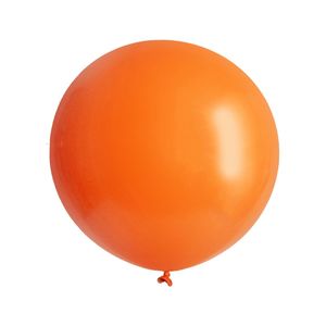 60cm Latex Plain Printed: 24"/60cm Round Standard ORANGE Tuftex Plain Latex #02405- Pack of 5
