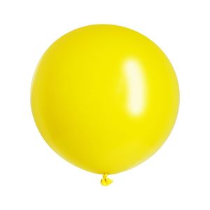24"/60cm Round Standard YELLOW Tuftex Plain Latex #02409- Pack of 5