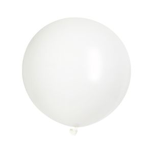 60cm Latex Plain Printed: 24"/60cm Round WHITE Tuftex Plain Latex #02408- Pack of 5