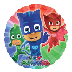 Licensed Latex: 45cm Foil Balloon PJ MASKS #34672