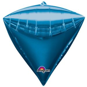 Plain Orbz: 17" DIAMONDZ Blue #28345- Packaged each