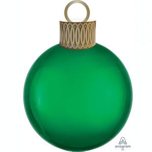 Ombre Orbz: 50cm 20" Foil Orbz ORNAMENT Kit GREEN Balloon #40406 - Each