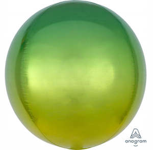 ORBZ Yellow & Green Ombre 16"/40cm Balloons #A39846 - Each