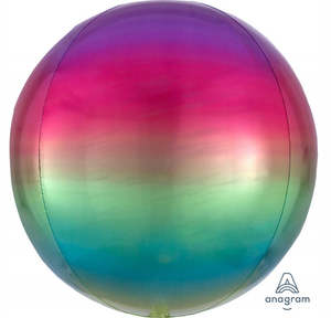 Ombre Orbz: ORBZ Rainbow Ombre 16"/40cm Balloons #A39850 - Each