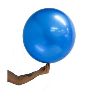 Balloon Balls: 22"/56cm Stretch Satin BALL SAPPHIRE BLUE 220904
