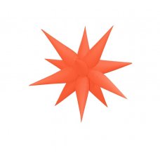 Spike Star 100cm Neon ORANGE Balloon #211273- Each