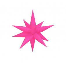 Foil Starbursts: Spike Star 100cm Neon HOT PINK Balloon #211276- Each