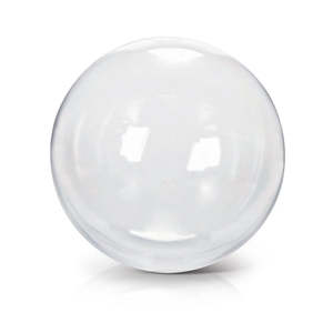 Bobo Balloons: BOBO Crystal Ball Clear 24"/60cm Balloons #215024 - Pack of 5