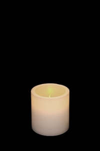 LED Real Wax Candle Battery operated 75mm x 75mm White