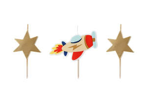 Candles: PD Candles Airplane 5cm 3pk  SCS-19