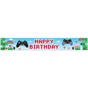 Banners Bunting: BANNER 2.7m Blox Game day BIRTHDAY #OT625709
