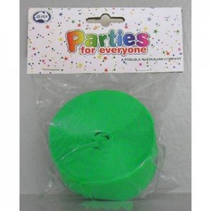 Confetti Scatters: AP STREAMER Crepe 30m LIME #AP530337