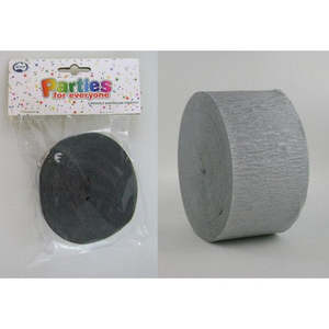 Confetti Scatters: AP STREAMER Crepe 30m SILVER #AP530086