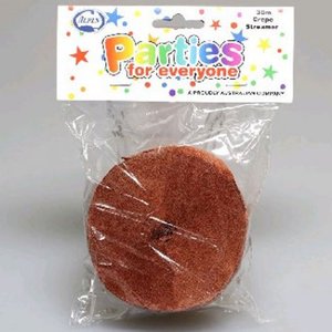 Confetti Scatters: AP STREAMER Crepe 30m BROWN #AP530072