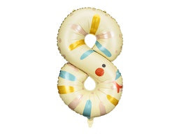 Zooloons: 88cm Number Foil EIGHT Snake #FS261638 - Each (Pkgd.)