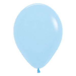 30cm 12" Round Matte Pastel BLUE Sempertex Plain Latex #5061640 - Pack of 100