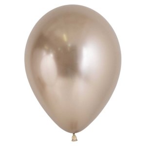 30cm Latex: 30cm / 12" Round Reflex CHAMPAGNE Sempertex Plain Latex #20016803 - Pack of 12