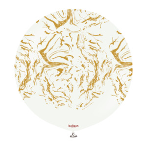 60cm Latex: 24" Latex Space NEBULA White/Gold 1 pack #K22458437