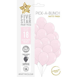 Pick A Bunch: 30cm/12" Latex Pastel PINK 18 pack #710609
