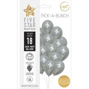 Pick A Bunch: 30cm/12" REFLEX Silver pack of 18 #FS740981