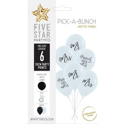 Pick A Bunch: 30cm Pick A Bunch MR & MRS - pack of 6 #750103