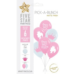 Pick A Bunch: 30cm Pick A Bunch Fairytale PRINCESS  - pack of 6 #750096