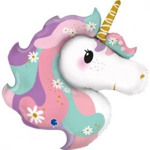 41" Foil Shape Hippie UNICORN #72152 - Each (pkgd.)