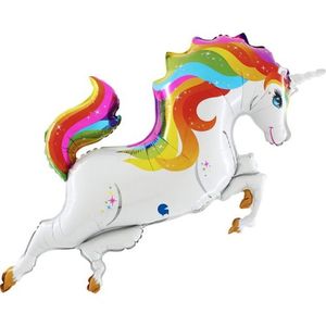 Unicorn Magical 1: 112cm 44" Foil Shape UNICORN Body Rainbow #251-P - Each (Pkgd.)