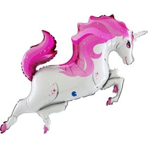 112cm 44" Foil Shape UNICORN Body Pink #251PK-P- Each (Pkgd.)