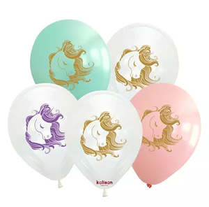 Unicorn Magical 1: 12" Latex Kalisan UNICORN Mix 25bg #K21252043
