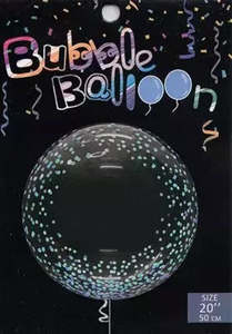 20" Bubble Balloon BLUE Dots #BBQ010-20 BL