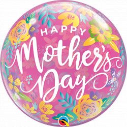 22" Bubble MOTHER'S Day Colourful Floral #17420