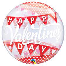 Printed Bubbles: 22" Bubble VALENTINE'S Day Banners #78467