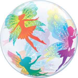 Printed Bubbles: 56cm Single Bubble Magical Fairies & Sparkles #12236 - Each