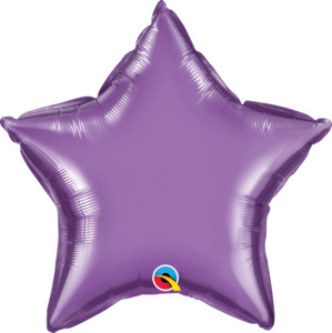 20" Foil STAR CHROME Purple PKGD #90079