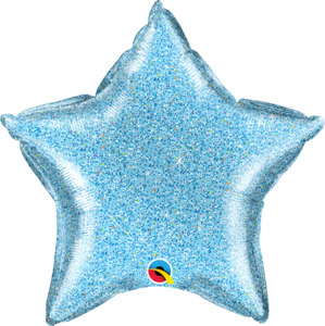 20" Foil Star Glittergraphic BLUE #Q21622
